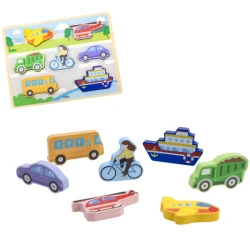 Puzzle din lemn tactil Viga Transport, 7 elemente cumpăra în Chișinau. Foto 2