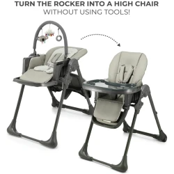 Scaun pentru hranire 2 in 1 KinderKraft Tummie Grey cumpăra în Chișinau. Foto 5