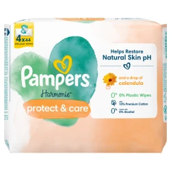 Șervețele umede Pampers Harmonie Protect & Care, 4x44 buc. cumpăra în Chișinau. Foto 1