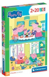 Пазл Clementoni Peppa Pig, 2x20 элементов купить в Кишиневе. Фото 1