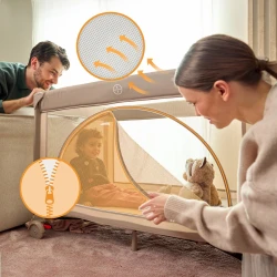 Кроватка манеж Lionelo Laura Pink Nude купить в Кишиневе. Фото 8