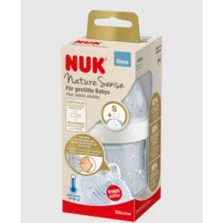 Biberon din sticlă NUK Nature Sense 120 ml cumpăra în Chișinau. Foto 1