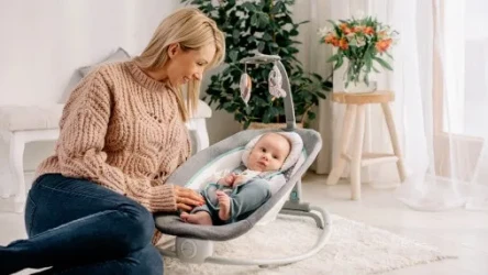 Детское кресло-качалка Lionelo Pascal Scandi Grey купить в Кишиневе. Фото 6