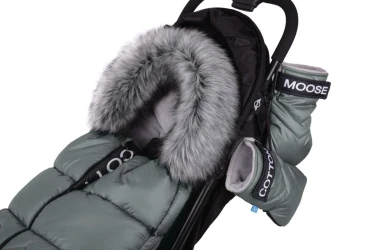 Husă de iarnă pentru cărucior Cottonmoose Footmuf North Black, 105-115 x 50 cm cumpăra în Chișinau. Foto 7