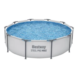 Piscină cu cadru metalic Bestway Steel Pro Max Round 305x76 cm, 4678 litri, cu pompă de filtrare cumpăra în Chișinau. Foto 2