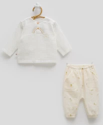 Комплект из 2 штук Caramell Jungle Friends Ivory & Beige (3-6М) купить в Кишиневе. Фото 1
