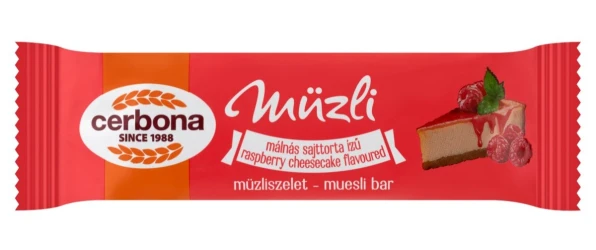 Baton de musli Cerbona Raspberry Cheesecake (3 ani +), 20 g cumpăra în Chișinau. Foto 1