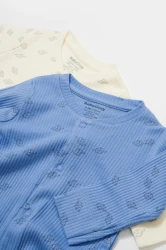 Salopete BabyCosy Modal Ivory & Blue, 2 buc. (1-3L) cumpăra în Chișinau. Foto 3