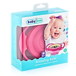 Bol multifuncțional cu capac BabyJem Amazing Bowl Pink cumpăra în Chișinau. Foto 3