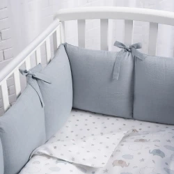Бортики в кроватку Perina Soft Cotton Голубой, 360x29 см купить в Кишиневе. Фото 8