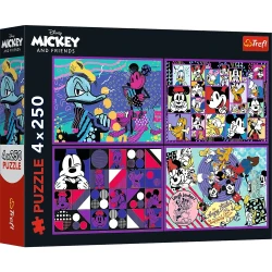 Пазл Trefl Disney Mickey Mouse and Friend A series of Mickey Mouse adventures, 4x250 элементов купить в Кишиневе. Фото 1