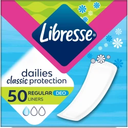 Прокладки Libresse Dailies Classic Protection Regular Deo, 50 шт. купить в Кишиневе. Фото 1