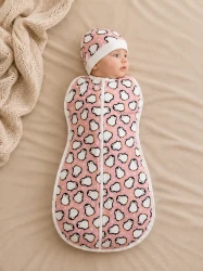 Set cocon + căciulă PernaMea Penguin Pink (0-3L) cumpăra în Chișinau. Foto 2