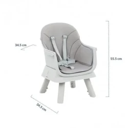 Scaun pentru hranire 6 in 1 KikkaBoo Eat N Play Grey cumpăra în Chișinau. Foto 5
