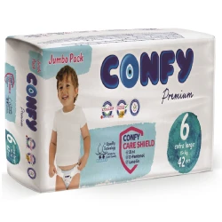 Scutece Confy Jumbo Premium 6 (15+ kg), 42 buc. cumpăra în Chișinau. Foto 1