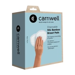 Absorbante pentru sân Carriwell Bamboo White, 50 buc. cumpăra în Chișinau. Foto 1