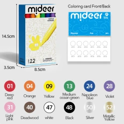 Набор акриловых маркеров Mideer, 12 шт. купить в Кишиневе. Фото 2