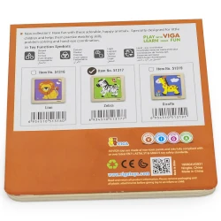 Puzzle din lemn Viga Zebra, 4 elemente cumpăra în Chișinau. Foto 5
