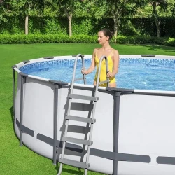 Bazin pentru copii Bestway Steel Pro Max + pompă de filtrare 3028 l/h, 14970 litri cumpăra în Chișinau. Foto 5