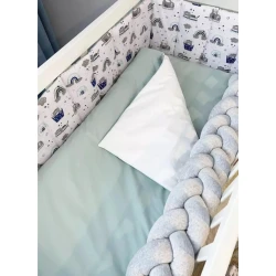 Lenjerie de patut Veres Kitty Boy Grey (6 piese), 120x60 cm cumpăra în Chișinau. Foto 2