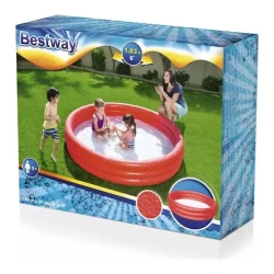Надувной детский бассейн Bestway 51027, 183x33 см, 480 л, 3 кольца купить в Кишиневе. Фото 4