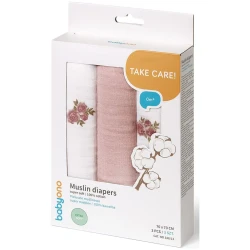 Pelinci din bumbac BabyOno Extra Soft Pink (70x70 cm), 3 buc. cumpăra în Chișinau. Foto 5