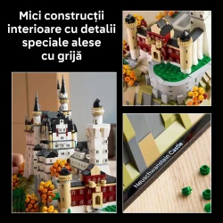 Set construcție Lego Architecture Neuschwanstein Castle, 3455 elemente cumpăra în Chișinau. Foto 7