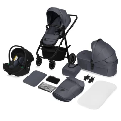 Carucior 3 in 1 Lionelo Amber Plus Grey Graphite cumpăra în Chișinau. Foto 4