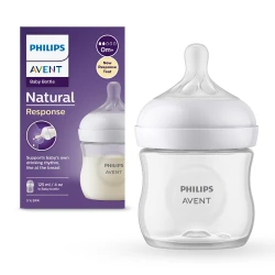 Бутылочка для кормления из полипропилена Philips Avent Natural Response + 2 соски Air Night, 125 мл купить в Кишиневе. Фото 2