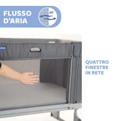 Pătuț pentru copii 3 în 1 Chicco Next2Me Forever MoonGrey cumpăra în Chișinau. Foto 10