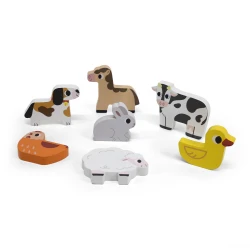 Puzzle din lemn Viga tactil – inserție Ferma, 7 elemente cumpăra în Chișinau. Foto 3