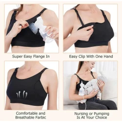 Бюстгальтер для сцеживания Momcozy hands-free Black, размер L купить в Кишиневе. Фото 6