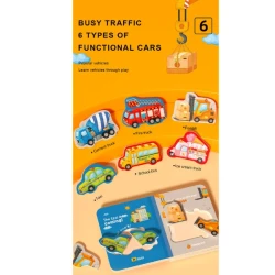 Образовательная книга Mideer Busy Traffic Английский купить в Кишиневе. Фото 7