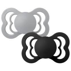 Симметричные силиконовые соски Bibs Supreme Cloud & Black (0-6 мес.), 2 шт. купить в Кишиневе. Фото 1