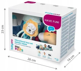 Набор развивающих игрушек BabyOno Поезд Сафари купить в Кишиневе. Фото 4