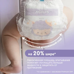 Подгузники-трусики Joonies Royal Fluffy M, (6-11 кг), 54 шт. купить в Кишиневе. Фото 5