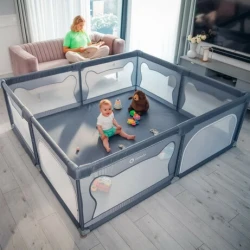 Манеж-кровать Lionelo Willow XL Grey Concrete купить в Кишиневе. Фото 6