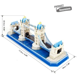 Puzzle 3D Cubic Fun Tower Bridge, 32 de piese cumpăra în Chișinau. Foto 3