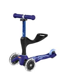 Самокат Micro Mini 3in1 Deluxe Plus LED Blue купить в Кишиневе. Фото 2