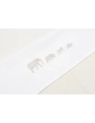 Cearsaf pentru pat Jollein Animals Nougat, 75x100 cm cumpăra în Chișinau. Foto 3