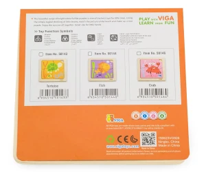 Puzzle din lemn Viga Pește, 4 elemente cumpăra în Chișinau. Foto 3