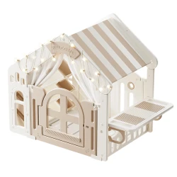 Игровой манеж Moni PlayHouse White & Beige купить в Кишиневе. Фото 1