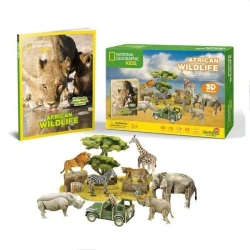 Пазл 3D Cubic Fun African Wildlife, 69 элементов купить в Кишиневе. Фото 2