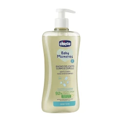 Пена для волос и тела для детей Chicco Baby Moments, 500 мл купить в Кишиневе. Фото 2