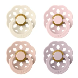 Suzetă rotundă din latex Bibs Boheme Ivory & Blush & Blossom & Dusky Lilac (6-18 luni), 4 buc. cumpăra în Chișinau. Foto 1