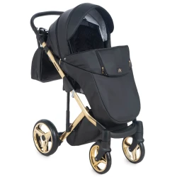 Carucior 2 in 1 Adamex Chantal Star Black Gold cumpăra în Chișinau. Foto 4