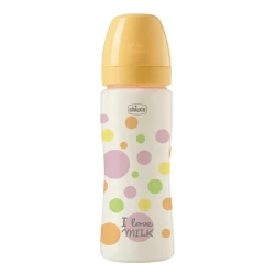 Бутылочка для кормления из пластика Chicco Perfect Easy Yellow, 330 мл купить в Кишиневе. Фото 1