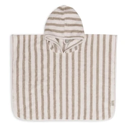 Prosop de baie Jollein Poncho Stripe Terry Olive Green, 60x63 cm cumpăra în Chișinau. Foto 1