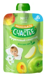 Piure Маленькое Счастье salata din fructe (5 luni+), 90 g cumpăra în Chișinau. Foto 1