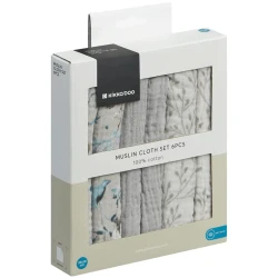 Pelinci din muselina Kikkaboo Dreamy Fields Grey (30x30 cm), 6 buc cumpăra în Chișinau. Foto 2